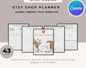 Etsy Shop Planner: Business Organizer & Goal Setter (Printable PDF)