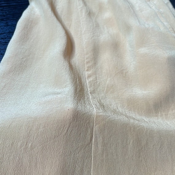 Vintage Evan Picone mustard color silk skirt - image 8