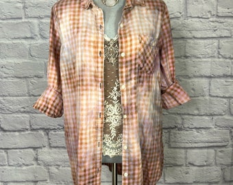 Reworked/Upcycled Flannel Shirt