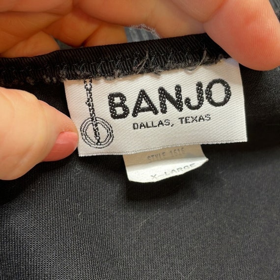 Banjo vintage 80’s peasant corset style eyelet bl… - image 5