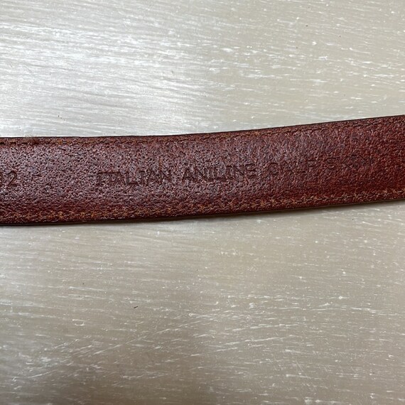 Vintage 90’s Italian leather western style belt - image 2