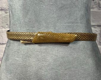 Vintage Silver or Gold Mesh Snake Necklace Belt – 2-in-1 