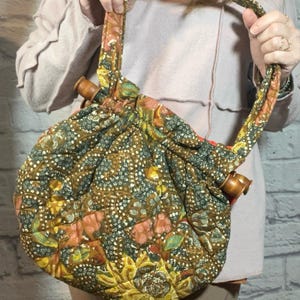 Bolso de hombro/cartera acolchado hecho a mano