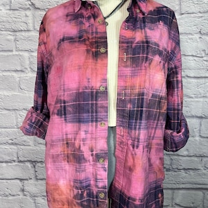 Reworked/upcycled flannel shirt