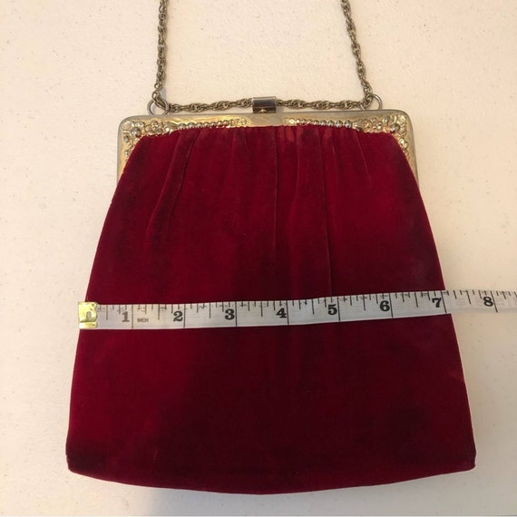 Vintage HL USA Velvet Mini Purse - image 6