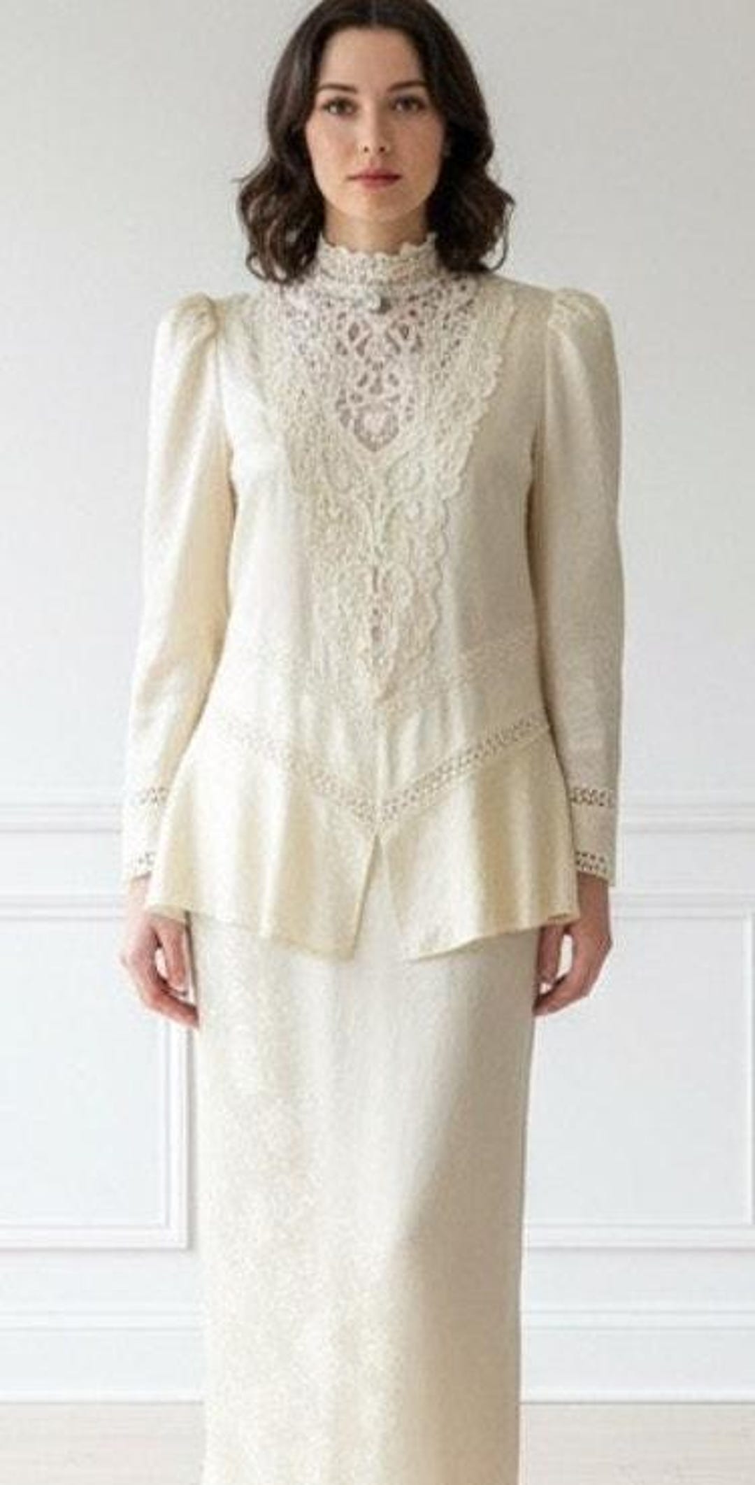 Stunning Vintage Jessica Mcclintock Victorian Style Dress Suit With ...