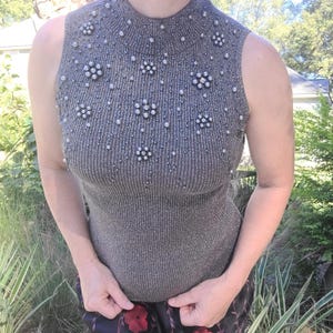 Vintage Caché Y2K Mcbling Mobwife sweater blouse