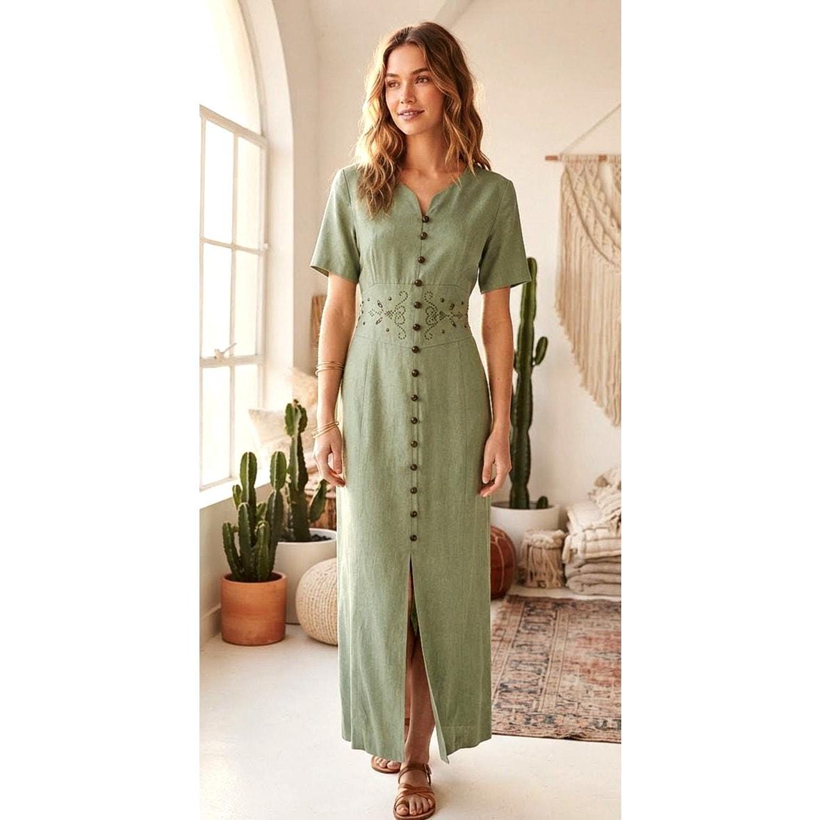 joy green dress odds-ends-lt