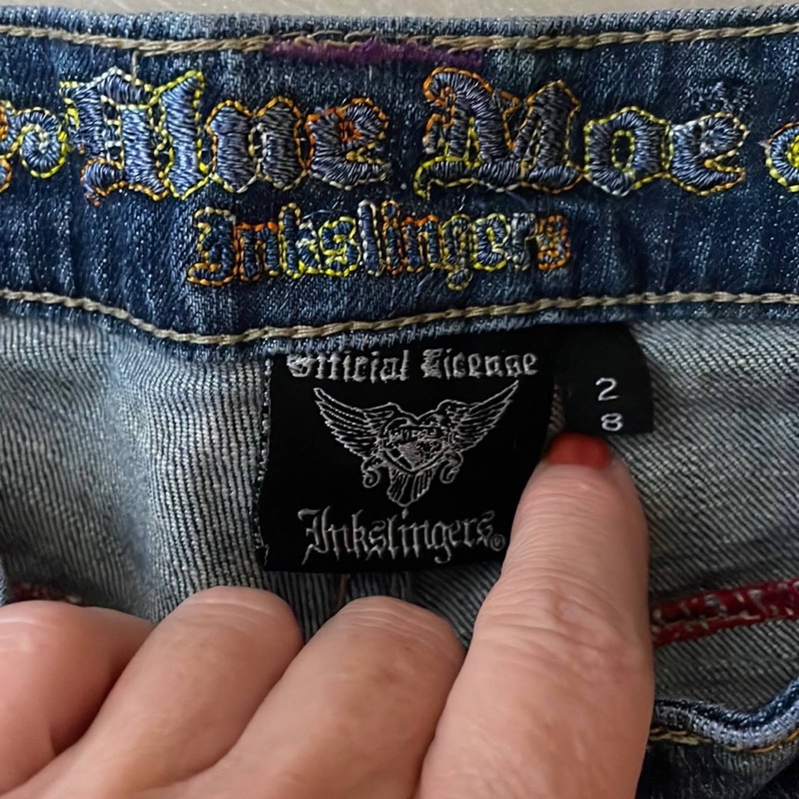 Vintage Inkslingers Y2K Low Waisted Denim Jeans - Etsy