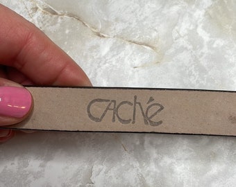 Vintage Cache by Leatherock Belt Sz L Vintage Caché Leather Mcbling Belt - Etsy main image 4