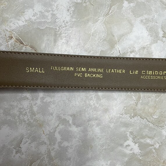 Vintage 1989 Liz Claiborne leather belt - image 2