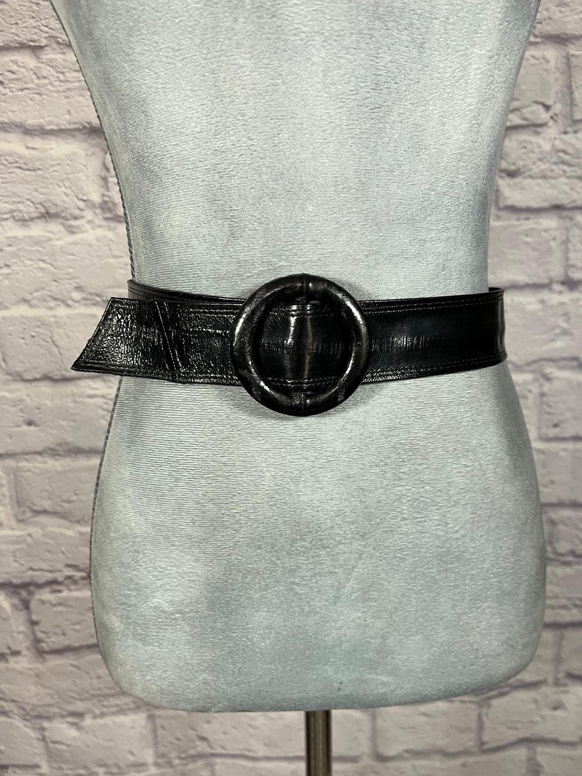 Vintage 80\'s Eelskin and Leather Avant Garde Belt Vintage 1980s/avant-garde Metal and Leather Belt - Etsy main image 3