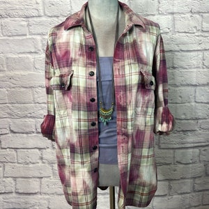 Reworked/upcycled flannel shirt