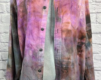 Reworked/upcycled flannel shirt