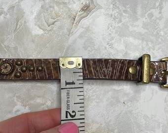 Vintage Caché Leather Mcbling Belt - Etsy display picture 3