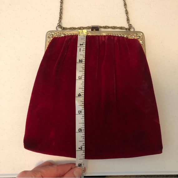 Vintage HL USA Velvet Mini Purse - image 7