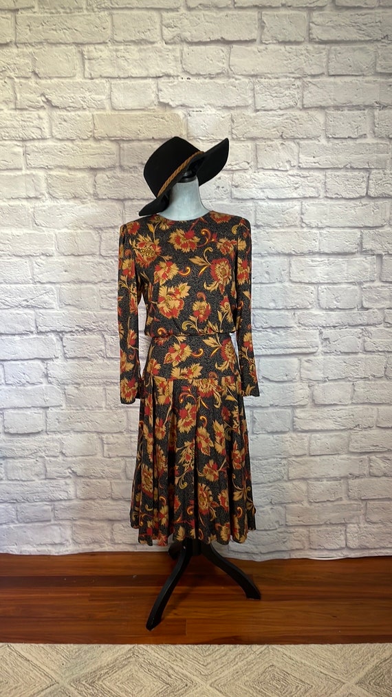 Vintage 80's Kono New York  Midi Dress