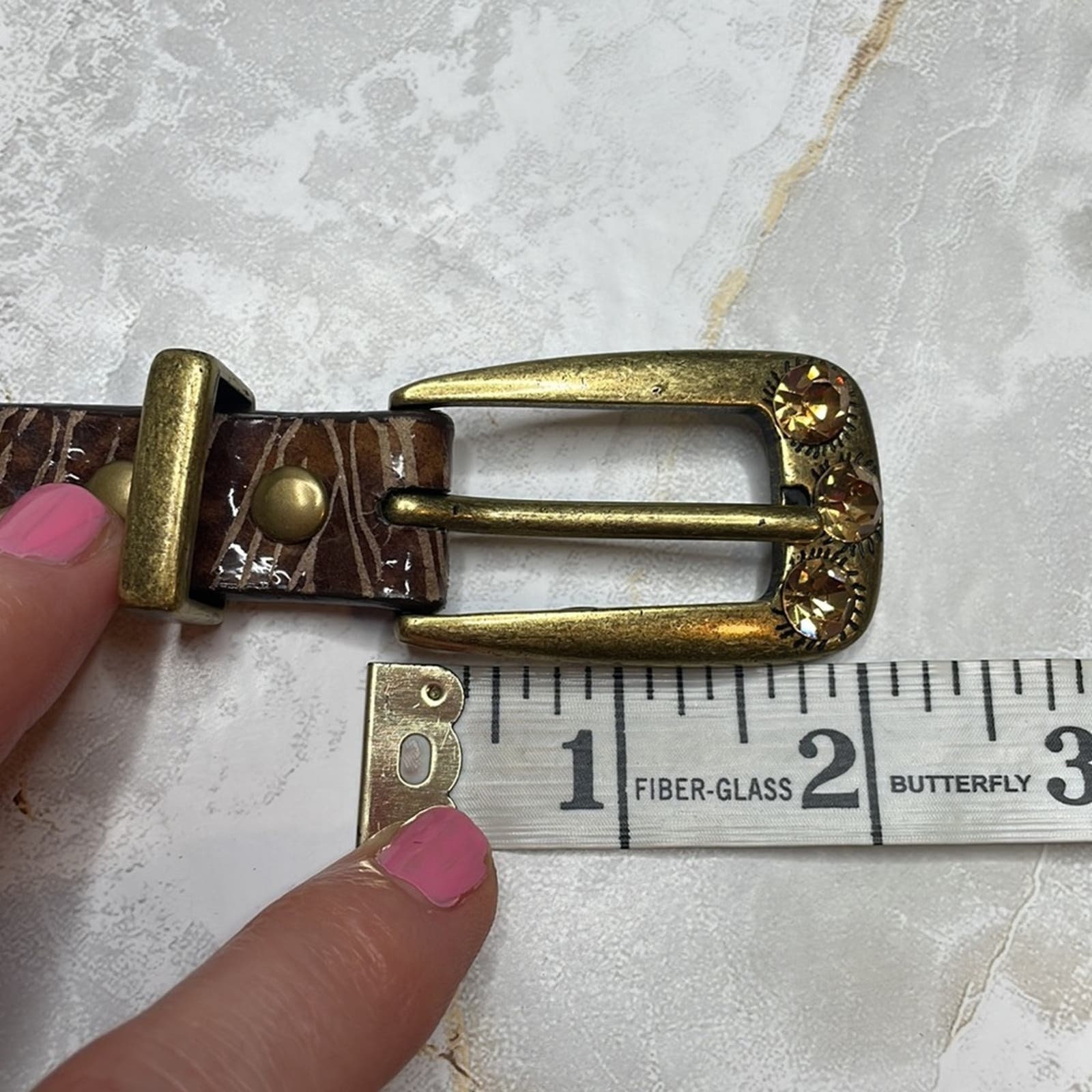 Vintage Cache St Maarten Belt 41” Long Vintage Caché Leather Mcbling Belt - Etsy main image 3
