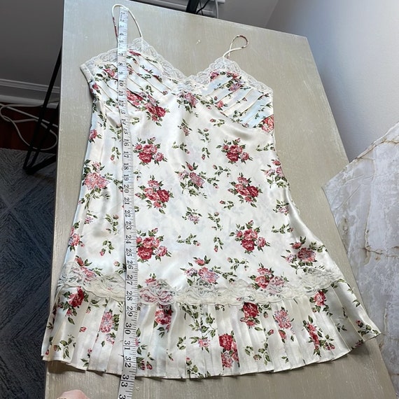 Vintage Sedú floral satin slip dress/chemise - image 6