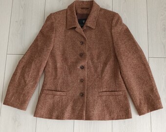 Vintage Tramontana Womens 100% Lambs Wool Blazer Jacket Size M ( EU38)