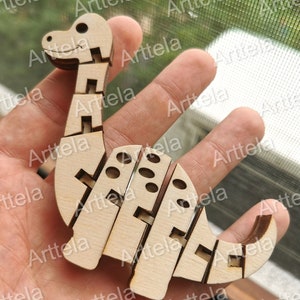 Bendy brachiosaurus 3 mm multiplex