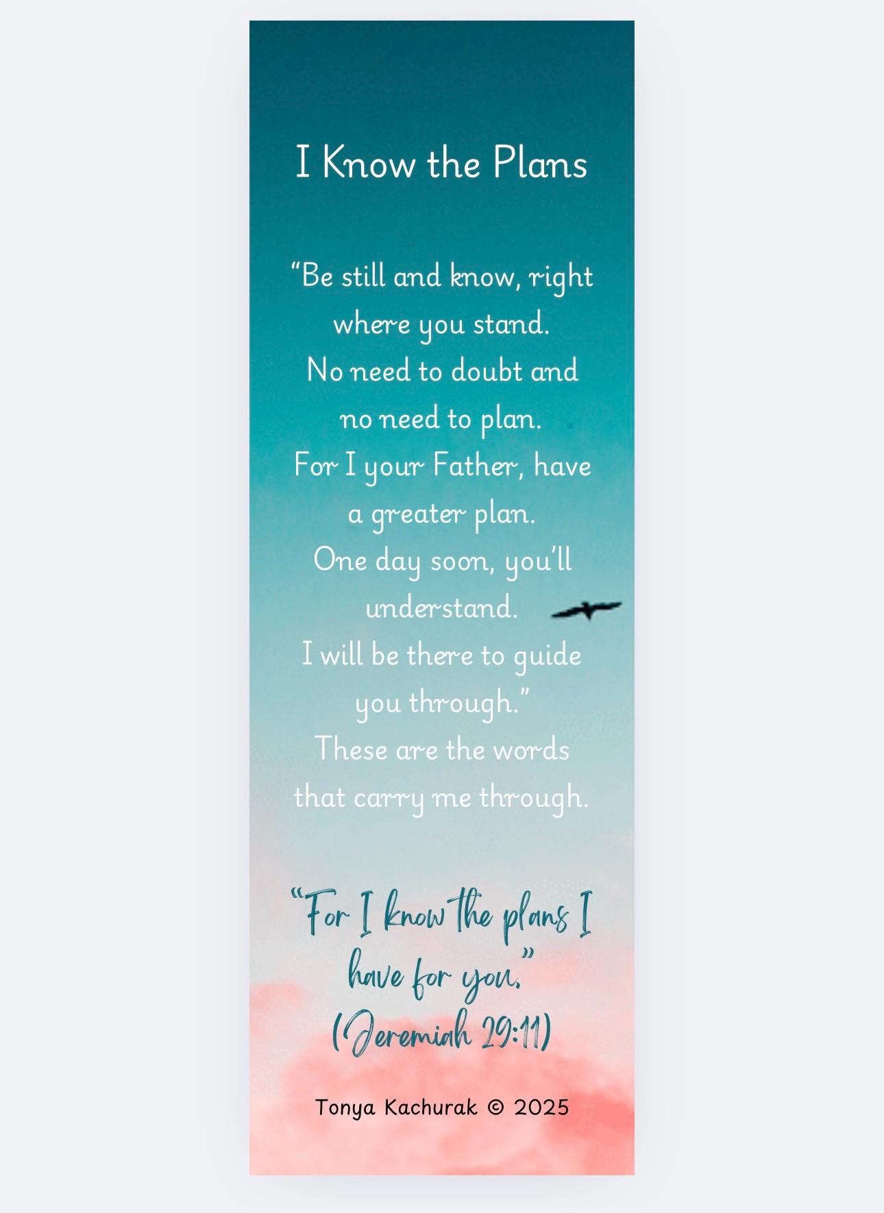 Bookmark | Christian Bookmark | Religious Bookmark | Inspirational ...