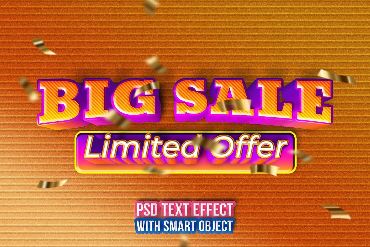 45 Text Effects Bundle | Editable PSD & EPS 3D Text Styles | 3D Retro ...