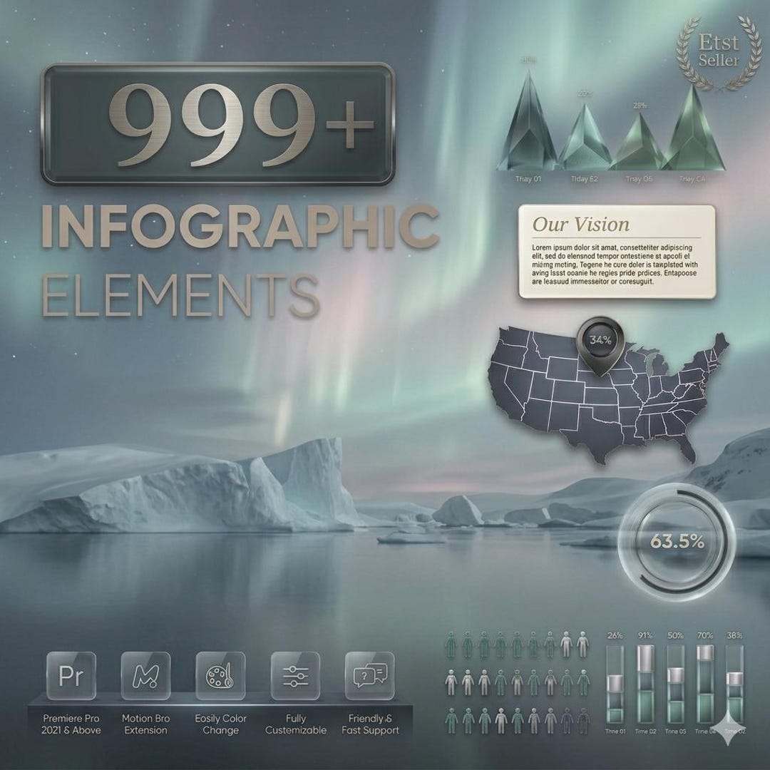 Graph Editor In Premiere Pro Premiere Pro Infographics Bundle 1000+ Elements, Motion Bro Templates ...