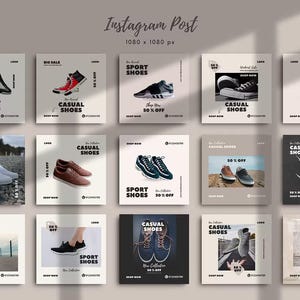 80 Shoe Canva Templates, Shoes Social Media Templates, Canva Templates ...