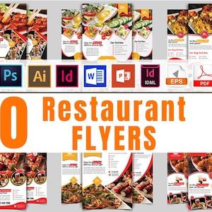 Hotel Flyers Bundle – 300 Editable Templates | 10 Flyer Designs x 6 Formats | PSD, Word, PDF, AI, InDesign | Print-Ready Hotel Ads