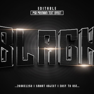 Efekt metalicznego tekstu 3D | Edytowalny pakiet Photoshop PSD | Efekt czcionki warstwowej obiektu inteligentnego | Projekt typografii 3D w wysokiej rozdzielczości, tekst 3D zdjęcie 7
