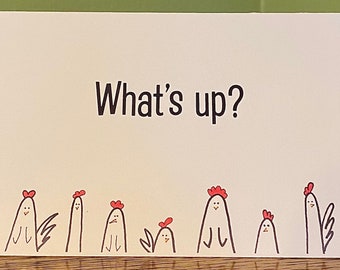 What's up? Chicken card