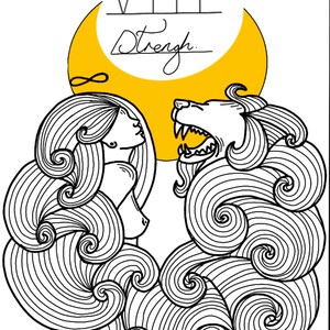 Strength tarot print