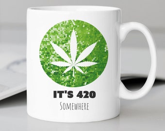 Unique It's 420 Somewhere  PNG Digital Download for Cannabis Enthusiasts and Relaxed Lifestyle Lovers.