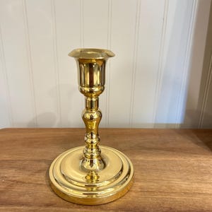 Vintage Brass 5” Heavy Brass Candlestick Holder
