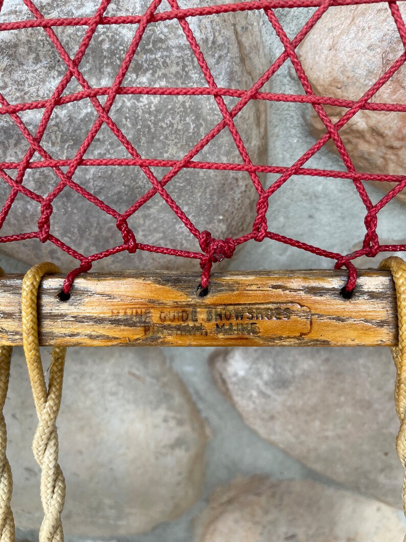 Maine Guide Snowshoes 11 X 44vintage Authentic Etsy
