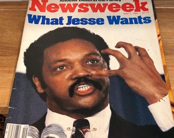 Vintage Newsweek Magazine May 7 1984 - Jesse Jackson Cover "What Jesse Wants"