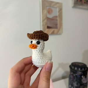 Crochet Rubber Duck Pattern: Amigurumi with Cowboy, Wizard Hats & Crown (PDF Pattern)
