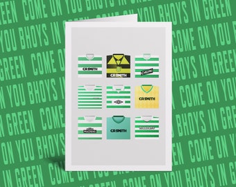 Celtic retro shirts greeting card