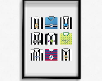 Newcastle retro shirts print