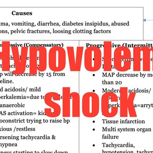 Hypovolemic shock
