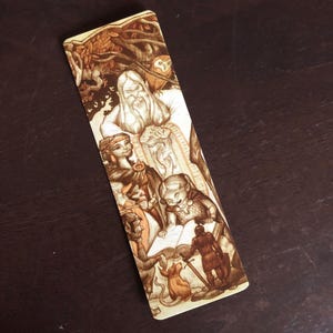 Fantasy Bookmark, fantasy art bookmark, wizard bookmark, magical bookmark, booklovers bookmark, illustration bookmark