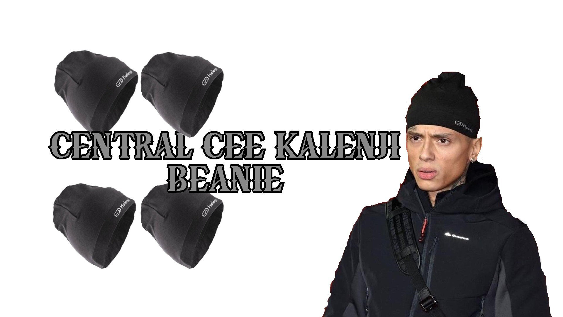 Central Cee Kalenji Beanie Running Hat, Central Cee Winter Beanie