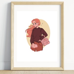 Fall GIrl Art printable