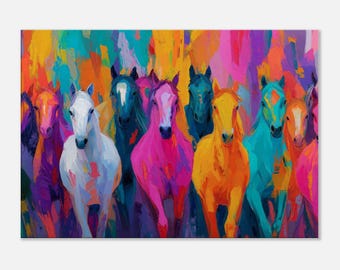 現代アート 壁掛け　店舗　動物画　オシャレ　馬　縁起物　北欧　モダン　カラフル il_340x270.6862156702_rj59.jpg