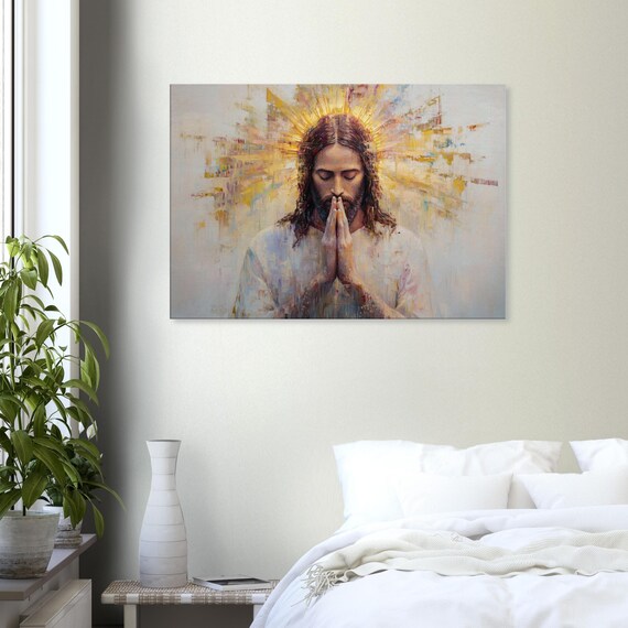 Tableau Déco Murale – Jésus Christ, Style Baroque, Encadré (Neuf)