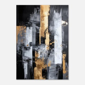 Abstract art printed on canvas, luxury wall decoration, abstract art canvas, modern wall art, monochrome art, home wall art decor