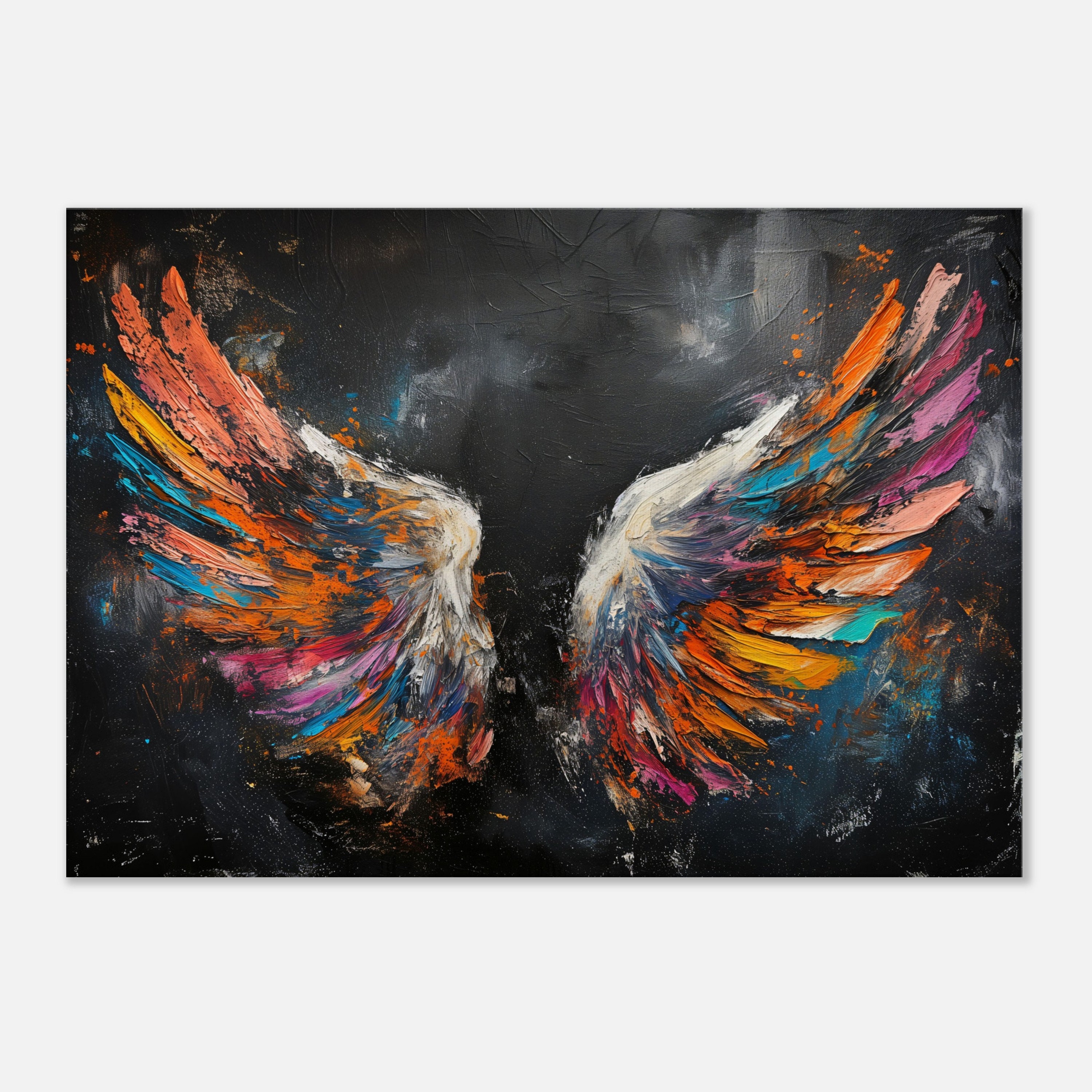 GEILEX Lyonel Feininger Gemälde "Vogelwolke" - Leinwand Druck Goldrahmen