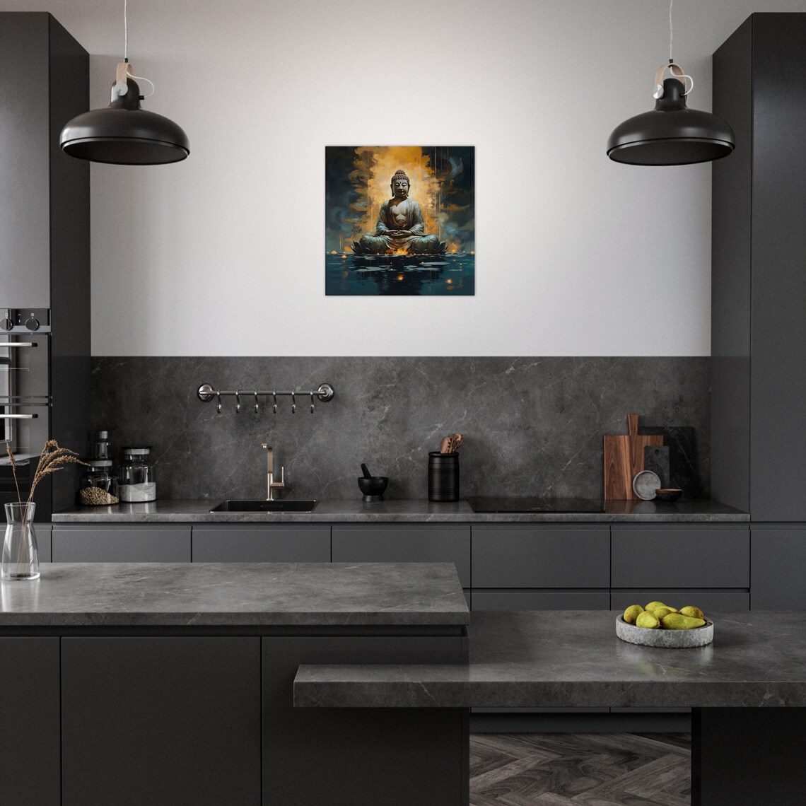 Zen Atmosphere Buddha Canvas Print Buddha Canvas Picture Meditation ...