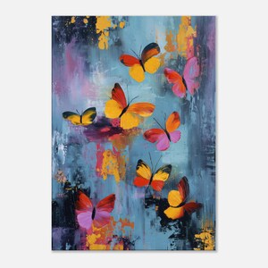 Butterfly Wall Art, Canvas or Poster, Bathroom Decor, Butterflies Wall Art, Bathroom Wall Decor, Home Decor,
